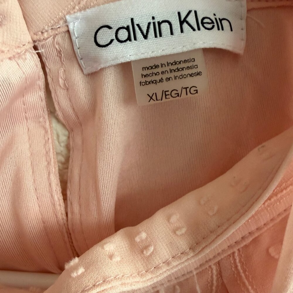 Calvin Klein Peach Sleeveless High Neck Blouse - Picture 7 of 7